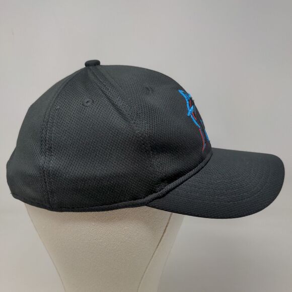 OC Sports Boy's Strapback Hat Black Youth Miami Marlins MLB Baseball - Picture 4 of 7
